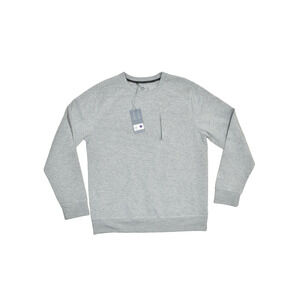 NEW VRST Men's Athletic Pullover Crewneck Sweatshirt Grey Outdoor Sport Sz M